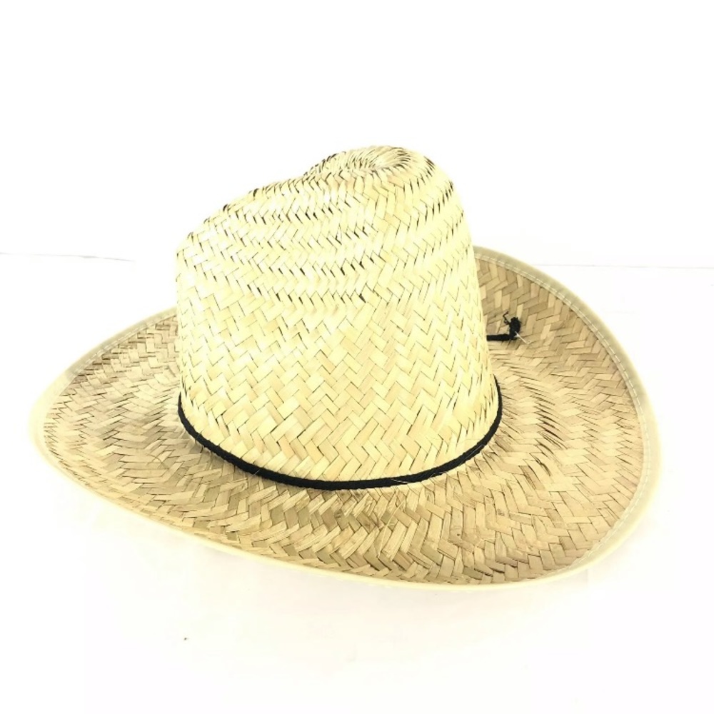 Brown woven straw hat
